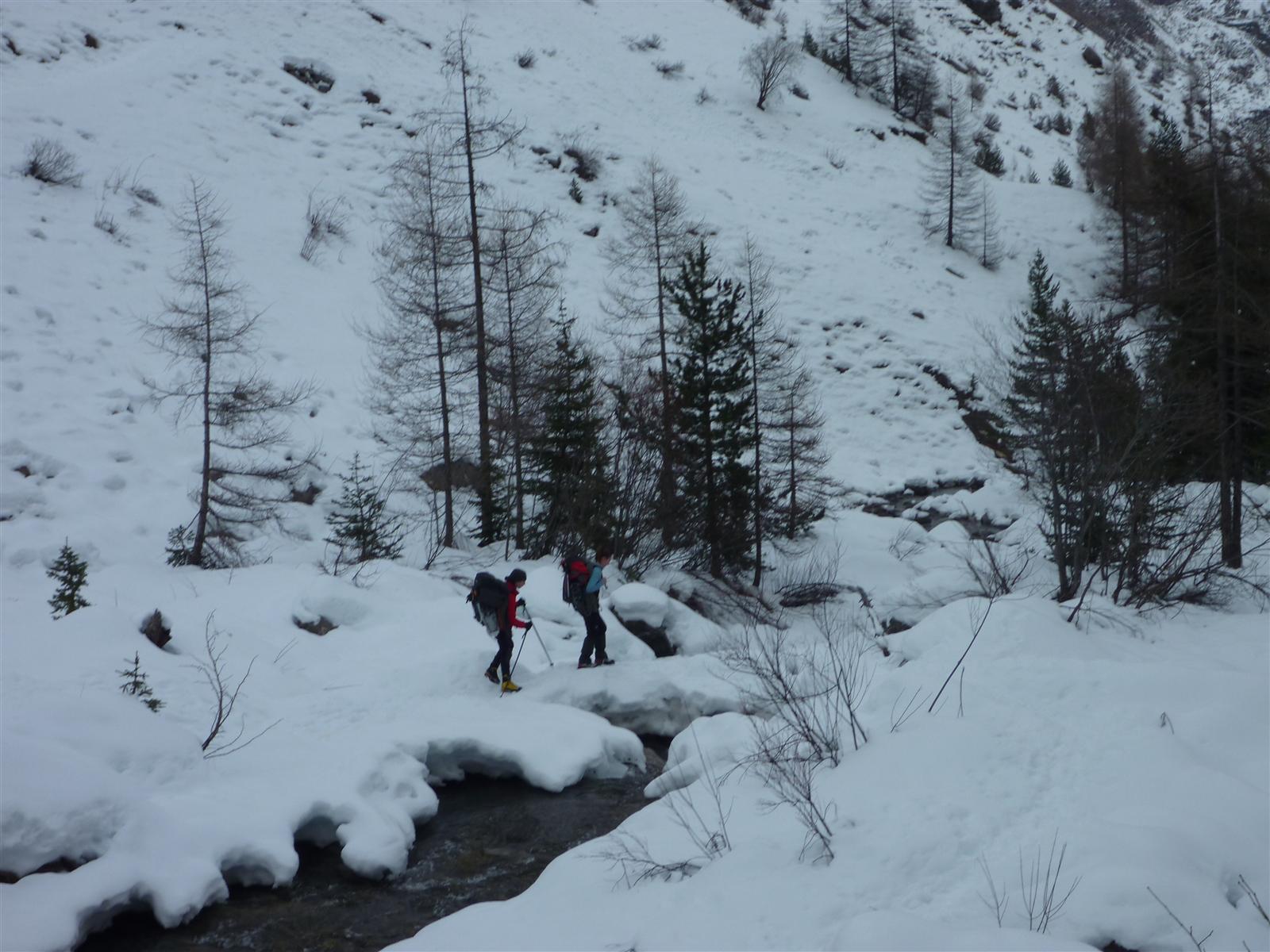 Plus de pont, mais un pont de neige